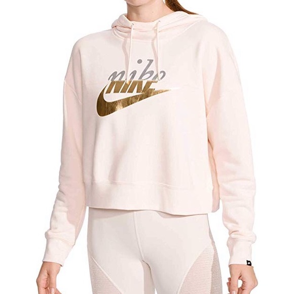 Nike Tops - NWT! Nike Metallic Rally Fleece Hoodie